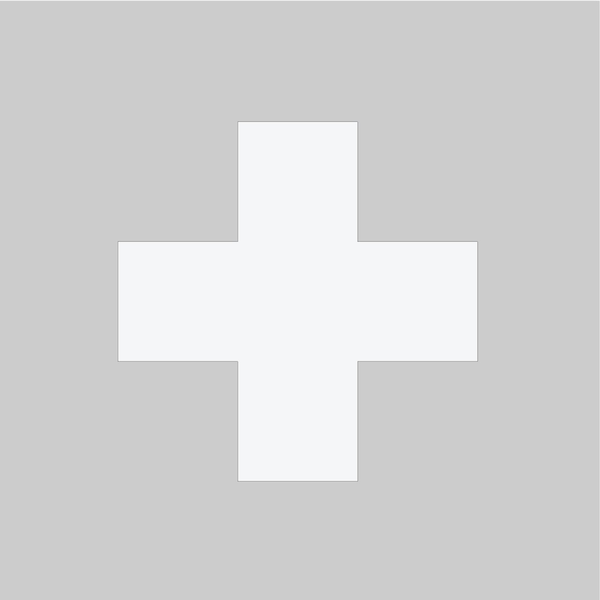 5S Supplies 5S Corner Markers, 2 in W., 6 in L., 0.003 in Thickness, 25 PK VSX-SQUARE-WHITE - main